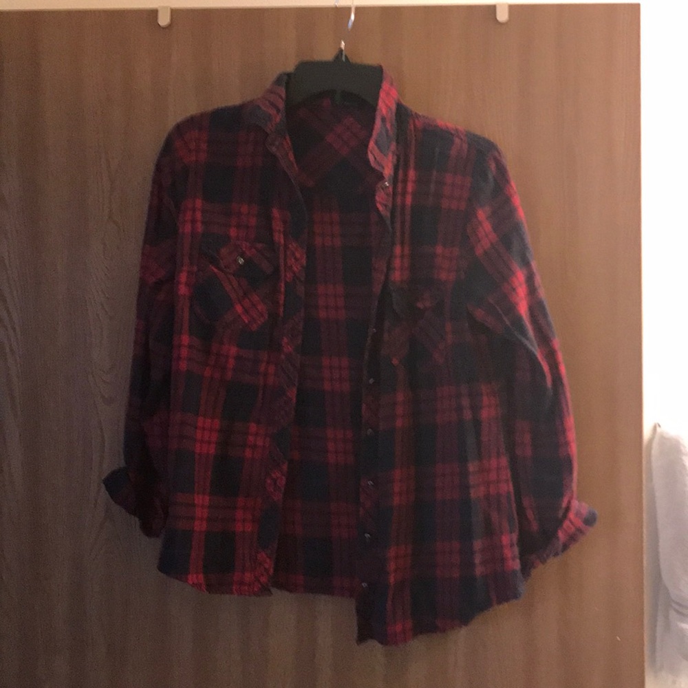 Plaid button up